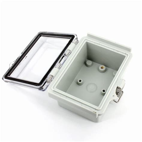 clear plastic enclosure box for electrical|polycarbonate enclosure with clear cover.